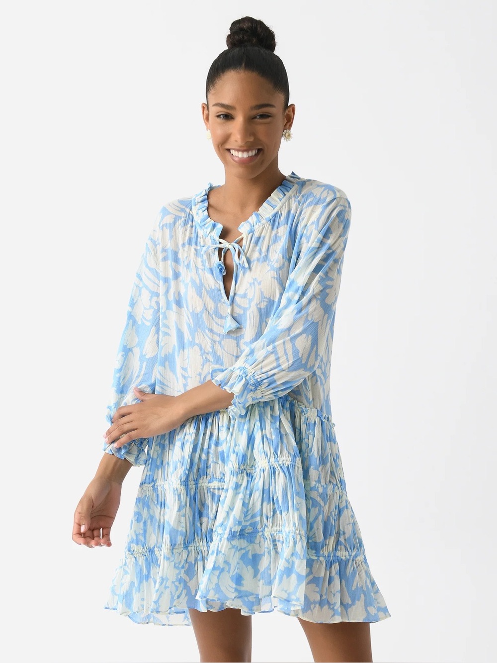 MISA LOS ANGELES | MSRP $395 BNWT Nita Patmos Sky Cotton Dress Size L